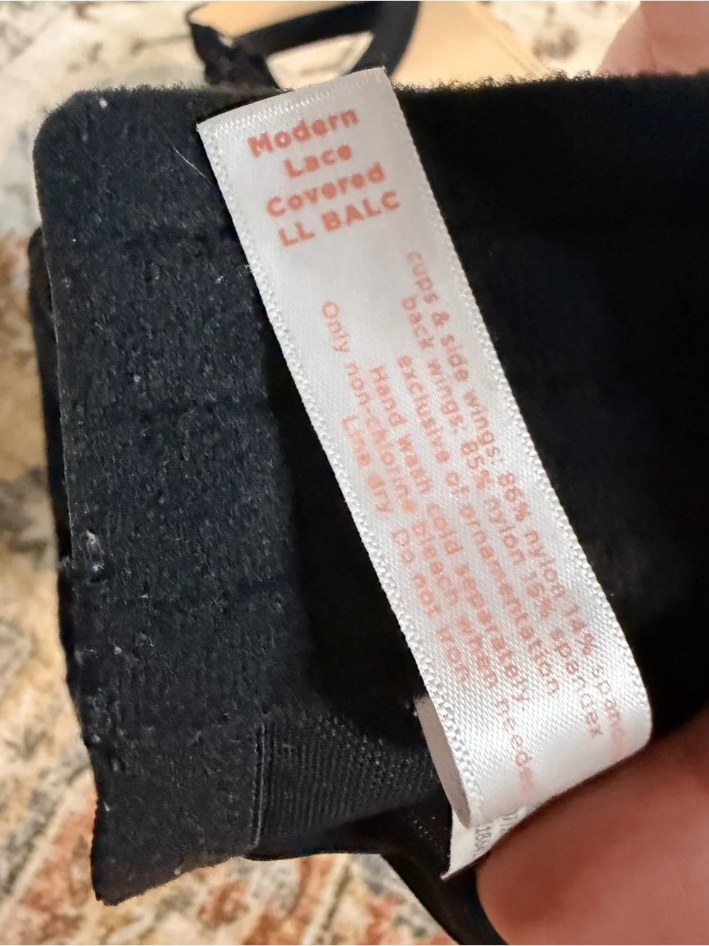 Cacique Black‎ Modern Lace Bra